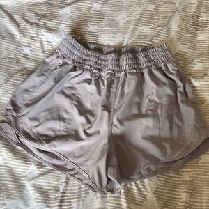Women's  Colorfulkoala Athletic Shorts with Elastic Waist - Light Gray